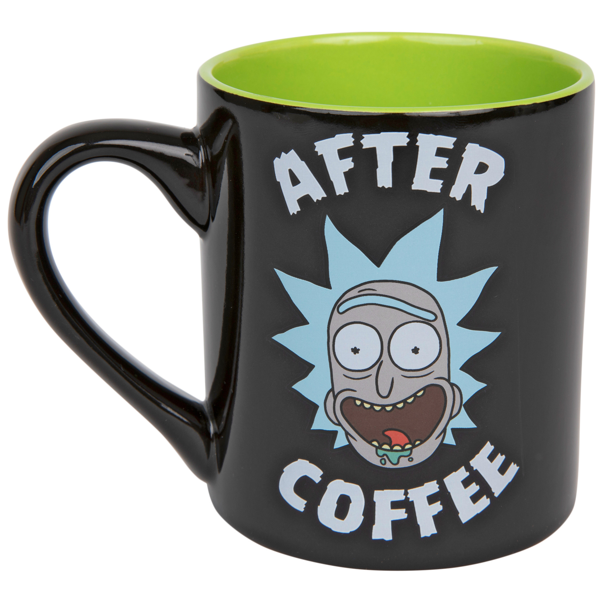 Rick and Morty Before and After Coffee 14 oz Ceramic Mug